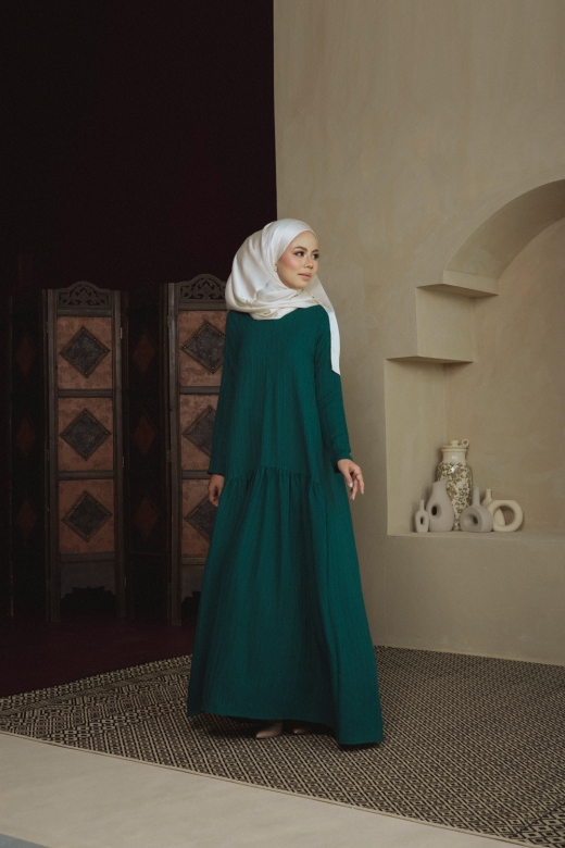 Aria Long Dress - Emerald